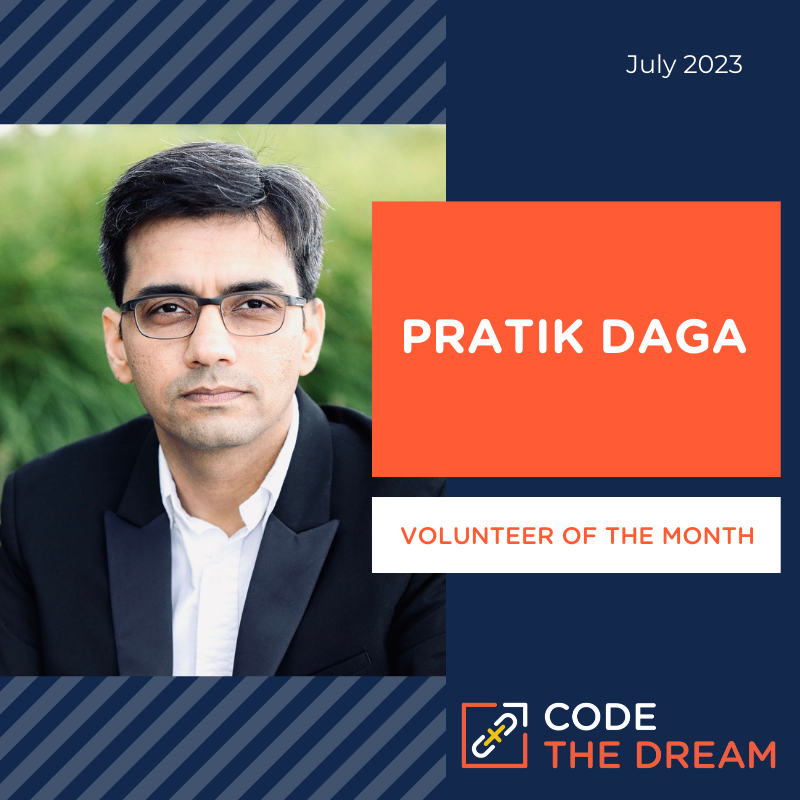 <div class="ctd-news-title">Meet Pratik Daga, CTD’s Volunteer of the Month!</div>