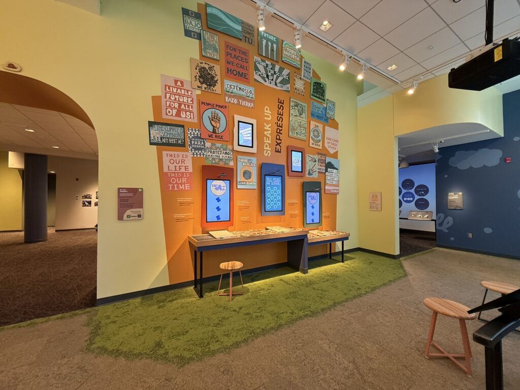 Picture of climate and sustainability exhibit at the Durham Museum of Life and Science